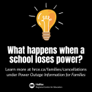 What happens when a school loses power?